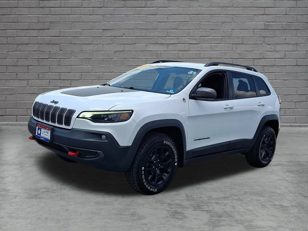 Used 2020 Bright White Clearcoat Jeep Trailhawk image 6
