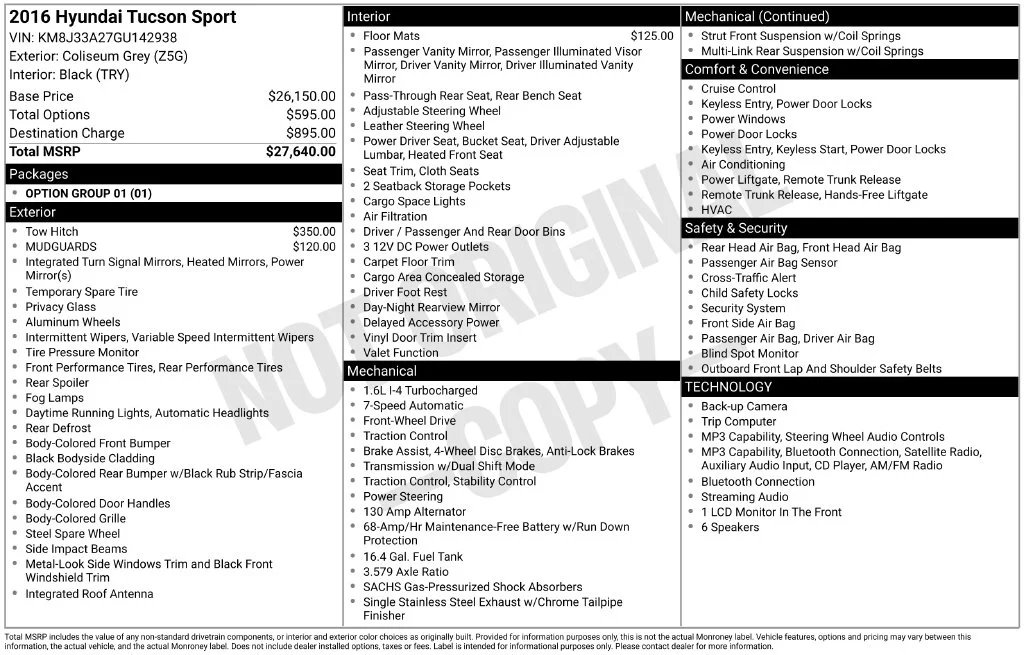 Used 2016 Coliseum Gray Hyundai Sport image 42