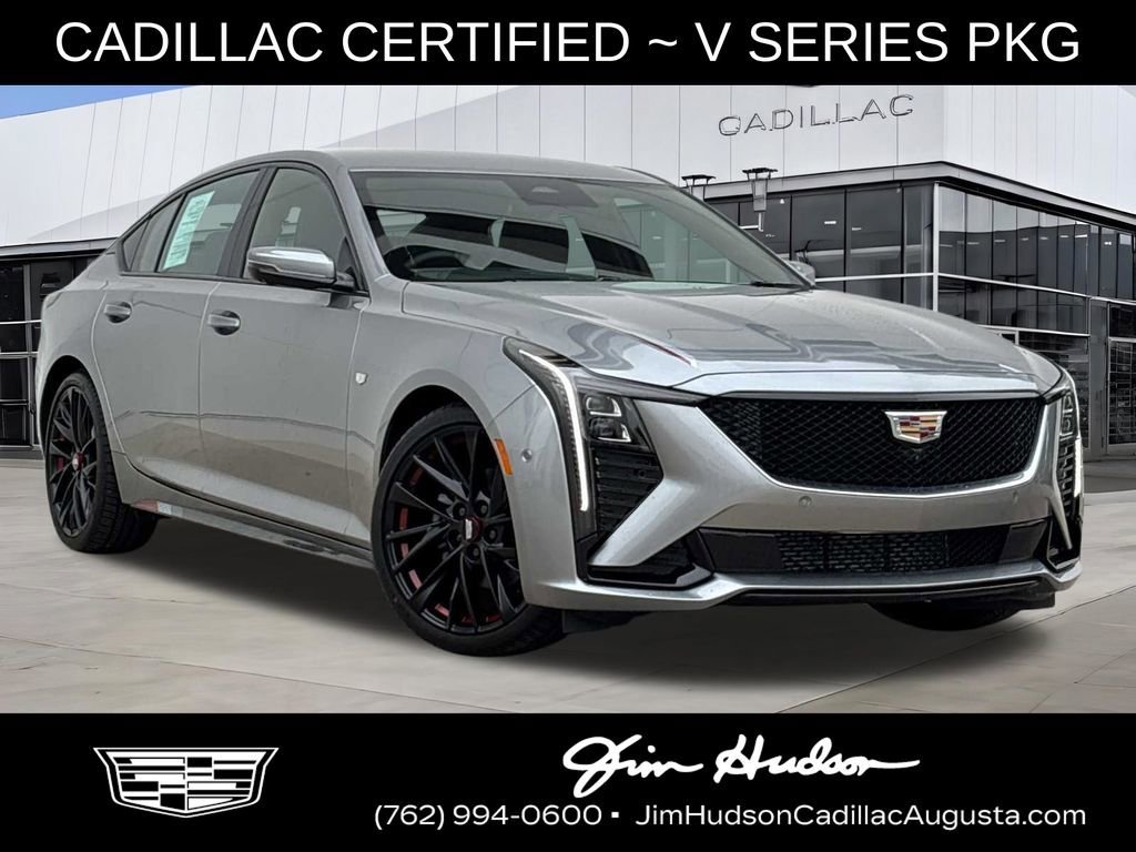 Argent Silver Metallic 2025 Cadillac CT5 V-Series RWD Sedan Rear-Wheel Drive Automatic