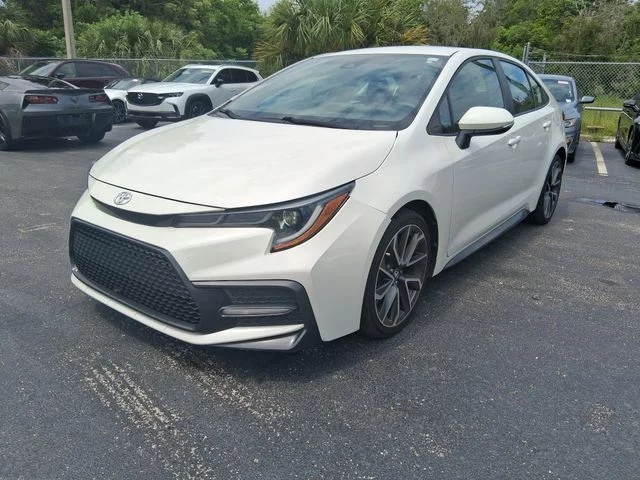 Used 2020 White Toyota SE image 2