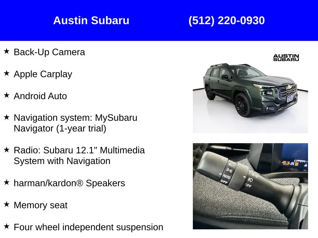 New 2026 Green Subaru Limited XT image 9