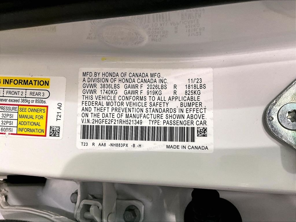 Used 2024 White Honda LX image 32