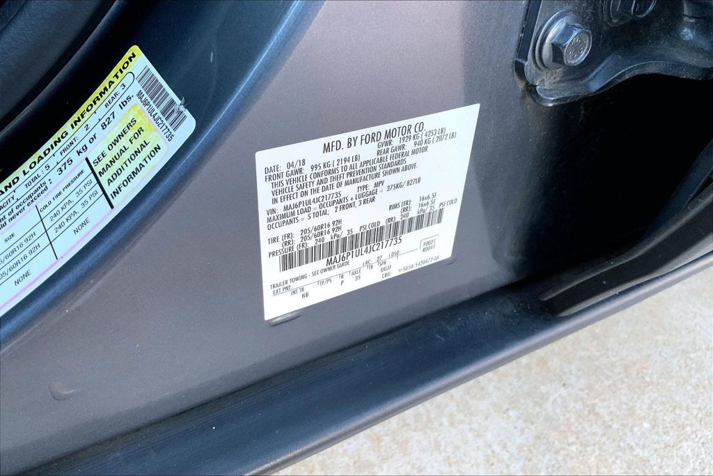Used 2018 Smoke Metallic Ford SE image 34