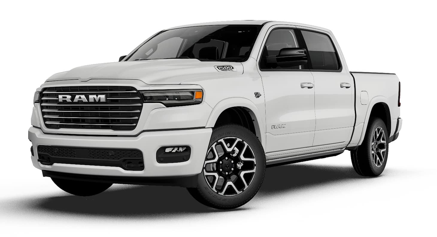 New 2027 Bright White Clear-Coat Exterior Paint RAM LARAMIE image 13