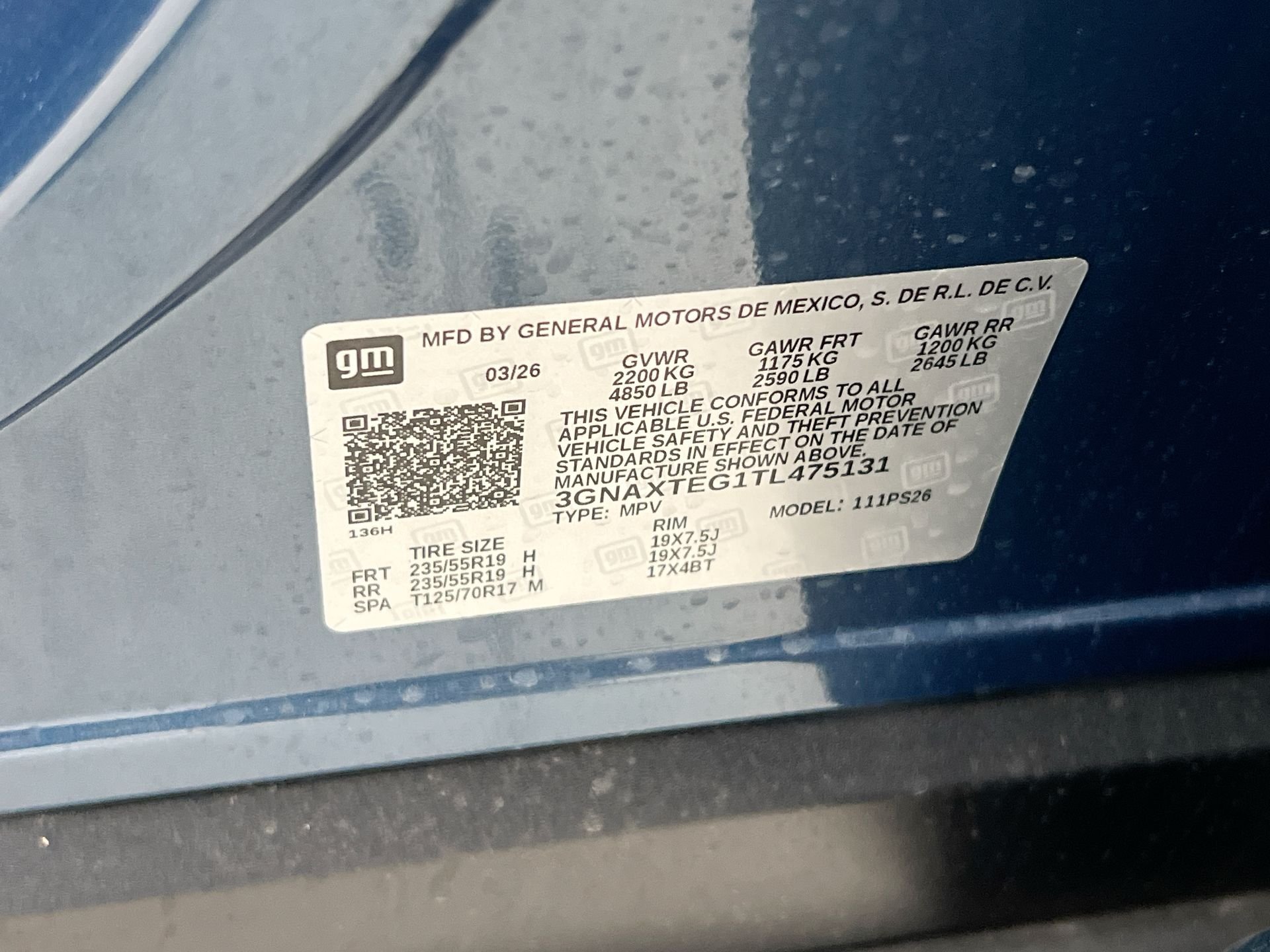 New 2026 Lakeshore Blue Metallic Chevrolet RS image 61