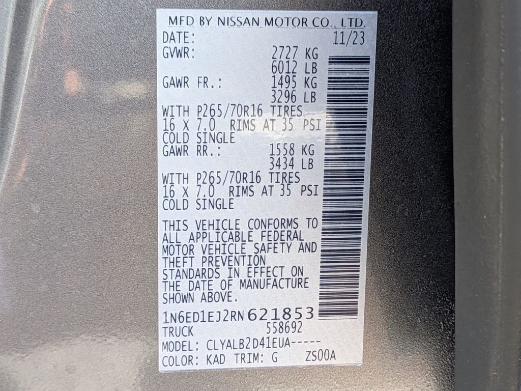 Used 2024 Gray Nissan SV image 29