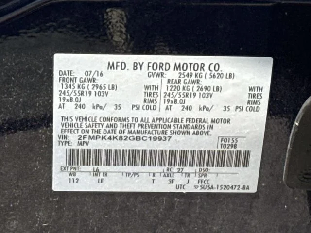 Used 2016 Blue Ford Titanium image 30