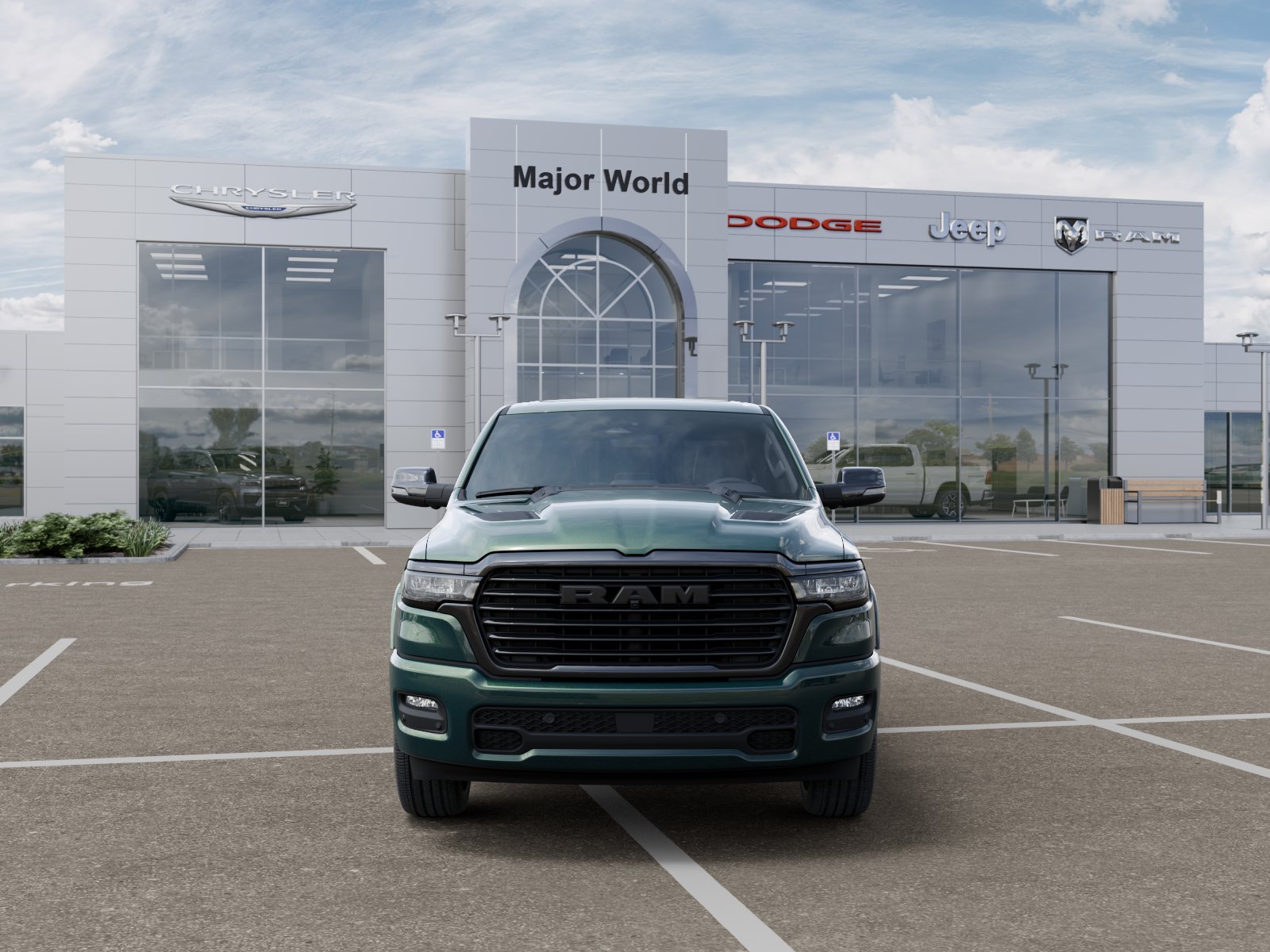 New 2027 Serrano-Green Metallic Exterior Paint RAM LARAMIE image 6