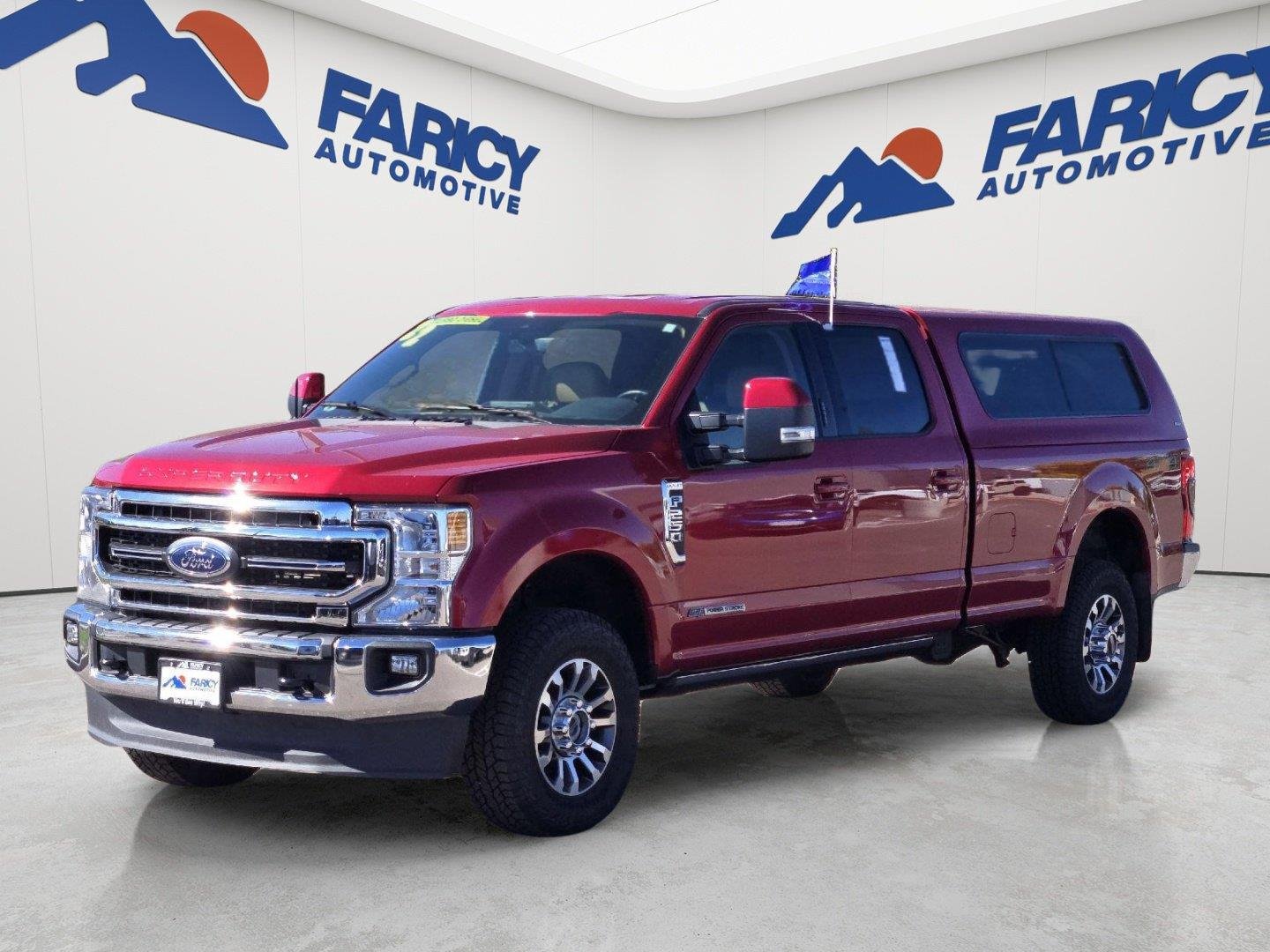 Used 2022 Rapid Red Metallic Tinted Clearcoat Ford LARIAT image 1