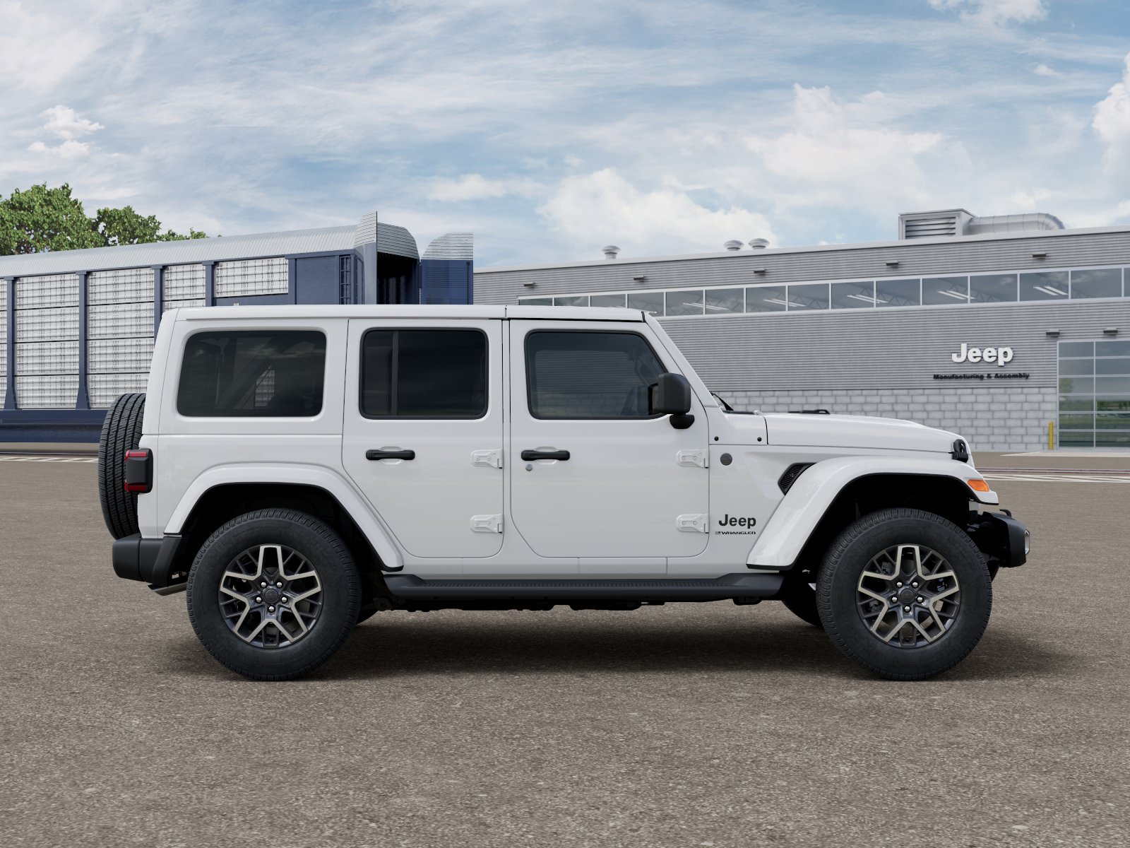 New 2026 Bright White Clear-Coat Exterior Paint Jeep Sahara image 12