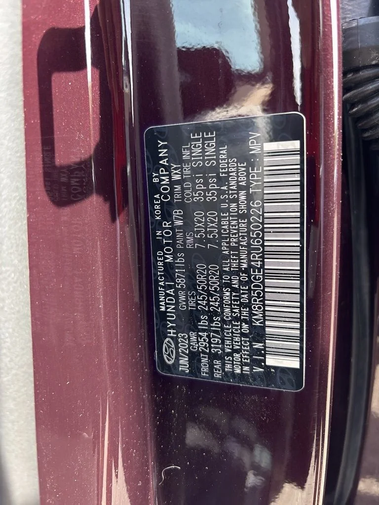 Used 2024 Red Hyundai Limited image 11