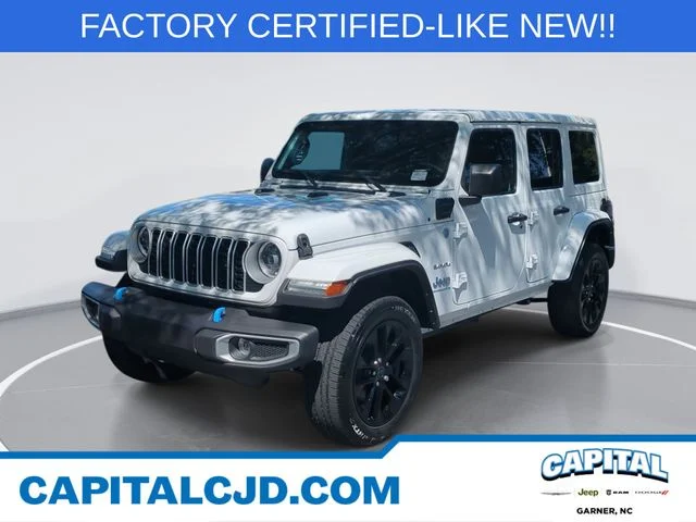 Used 2024 White Jeep Sahara 4xe image 1