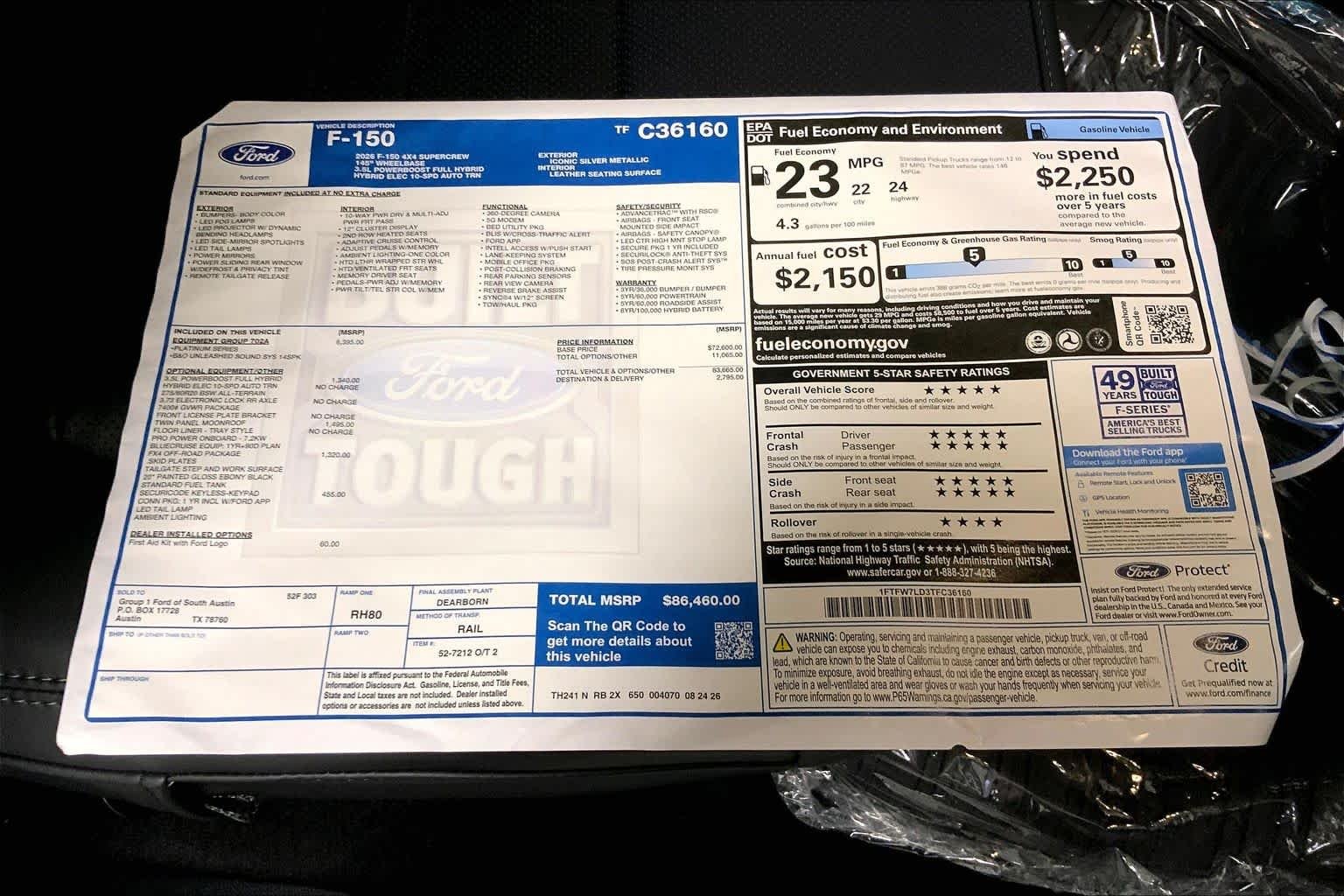 New 2026 Iconic Silver Metallic Ford Platinum® image 20