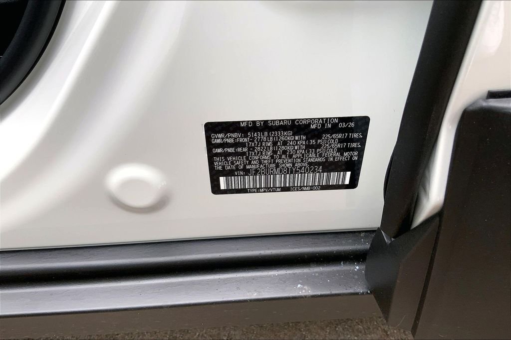 New 2026 CRYSTAL WHITE PEARL Subaru Wilderness image 14
