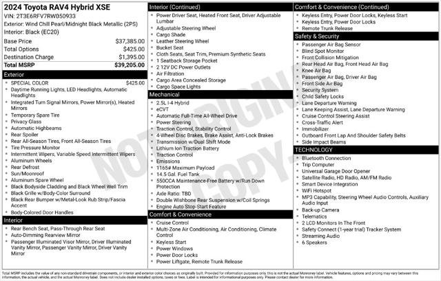 Certified Used 2024 MID BLK/WIND CHILL Toyota  image 7