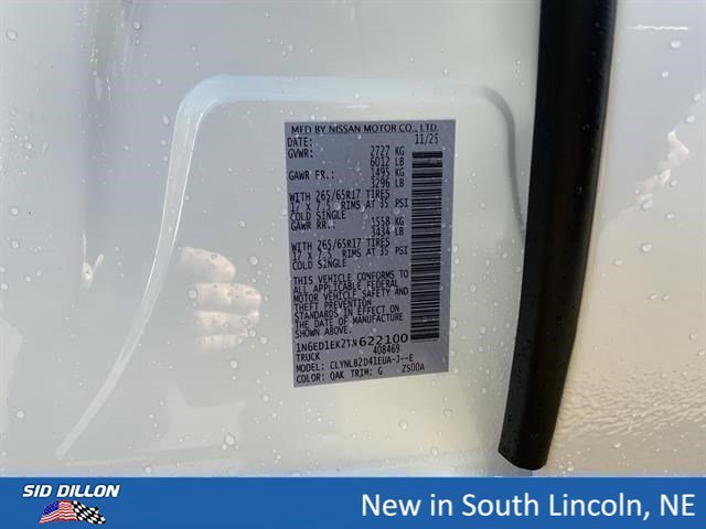 New 2026 Glacier White Nissan SV image 12