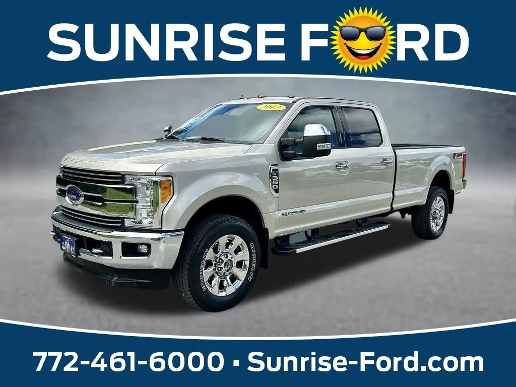 Used 2017 White Gold Metallic Ford Lariat image 1
