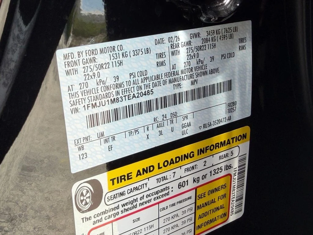New 2026 Agate Black Metallic Ford Platinum® image 18
