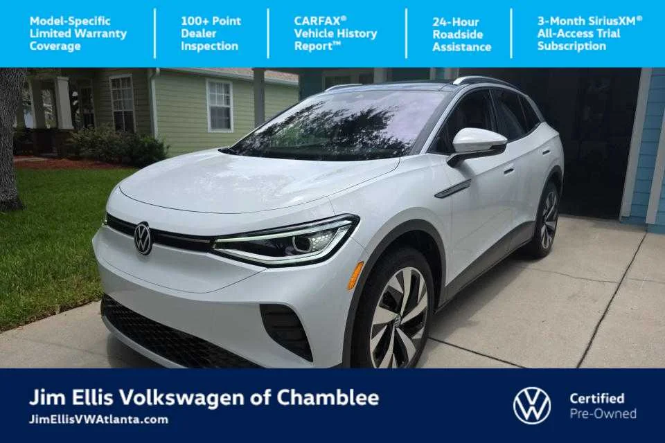 Certified Used 2022 Glacier White Metallic/Black Roof Volkswagen Pro S image 1