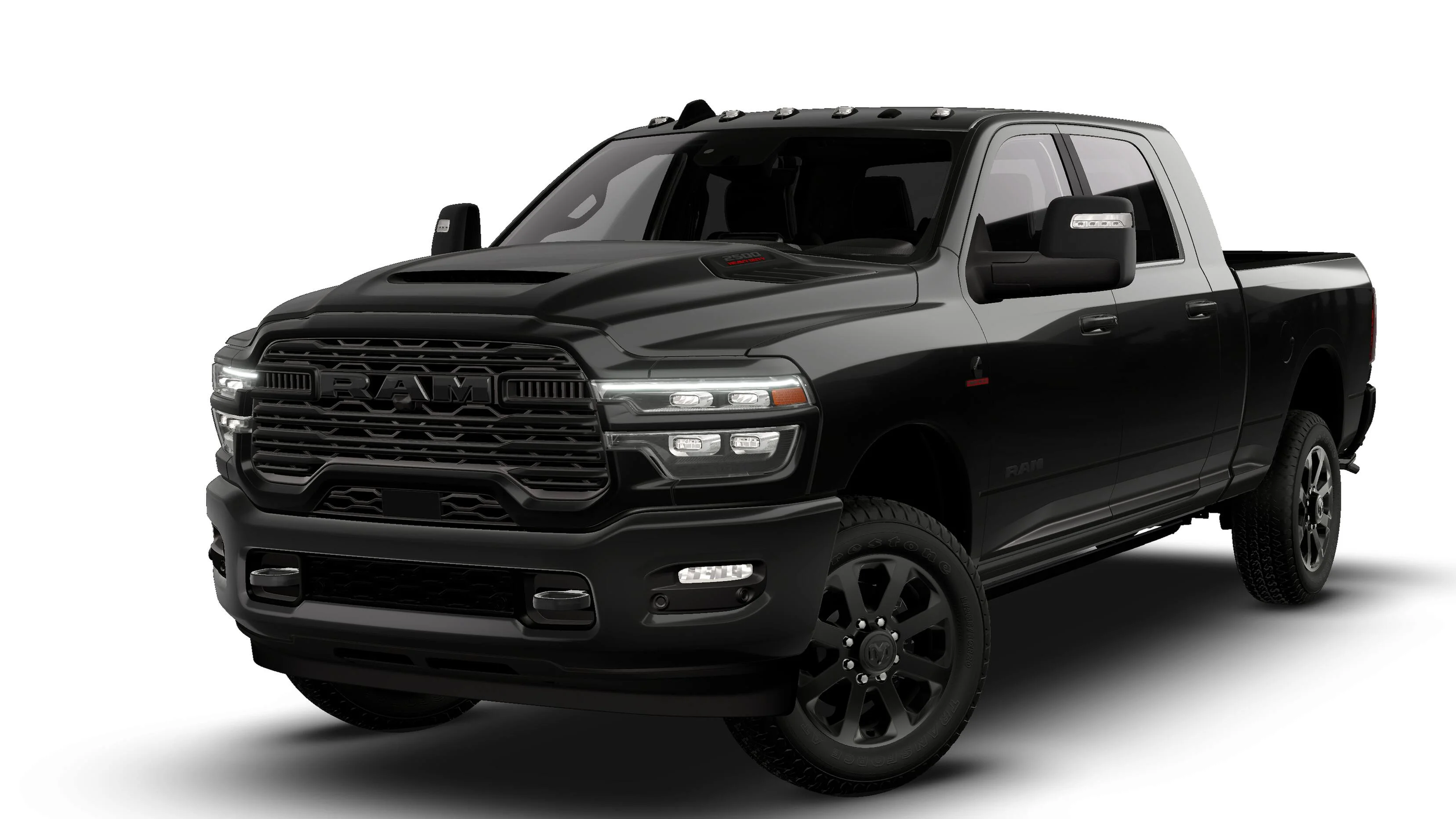 New 2027 Diamond Black Crystal Pearl-Coat Exterior Paint RAM Laramie image 1