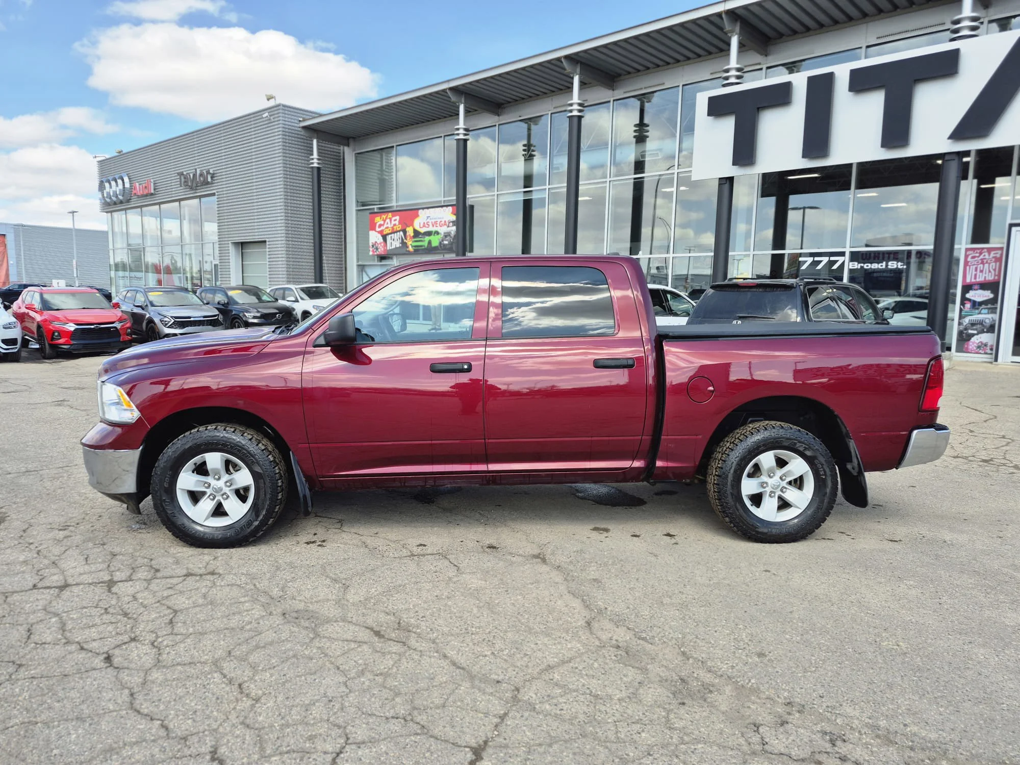 Certified Used 2023 Velvet Red Pearl Ram SLT 4X4*Velvet Red Pearl | 5.7L HEMI | 6 Pass | Htd Mirrors | Tow Pkg | Hitch | Tonneau Cover image 10