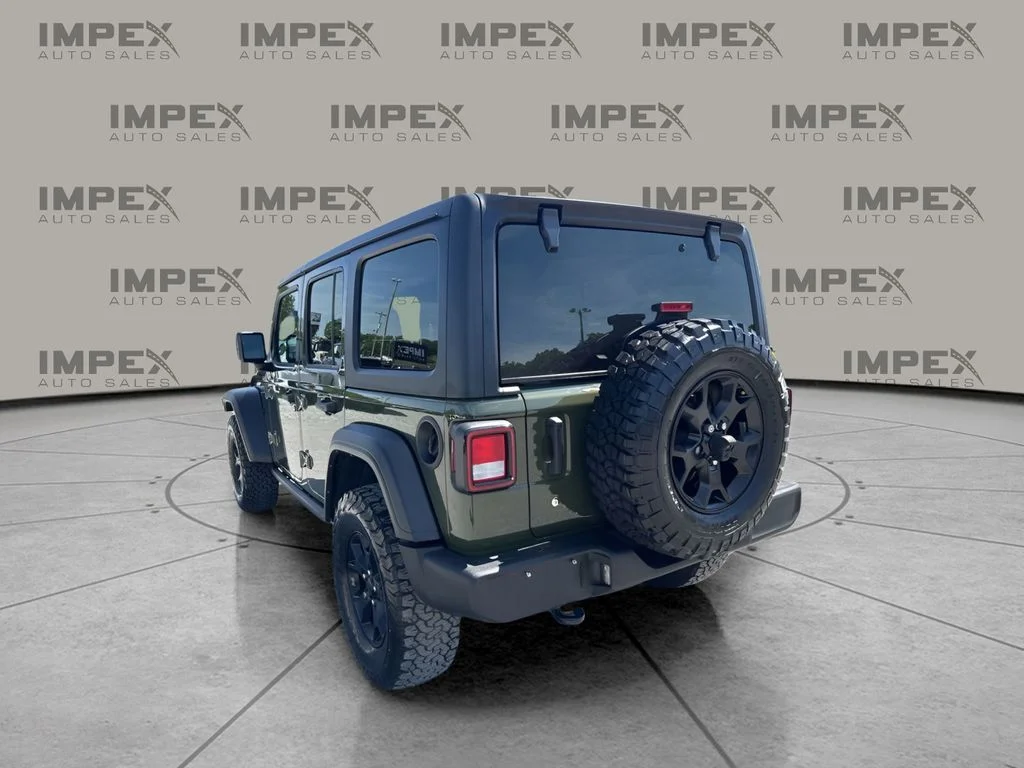 Used 2022 Green Jeep Unlimited Willys image 3