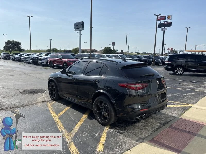Used 2022 Vulcano Black Metallic Alfa Romeo Quadrifoglio image 3