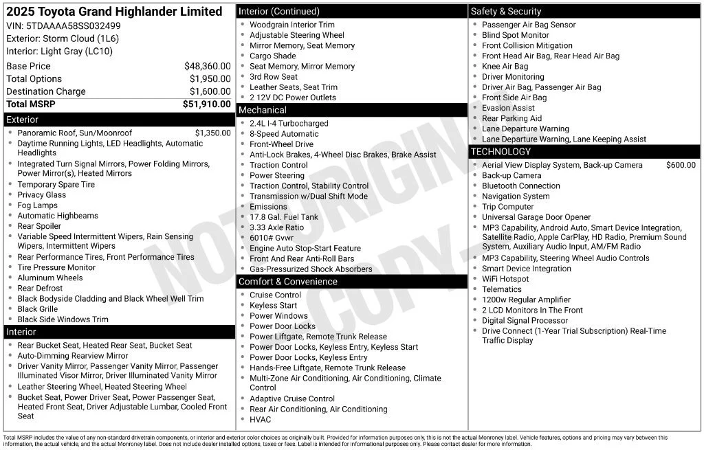 Used 2025 Gray Toyota Limited image 7