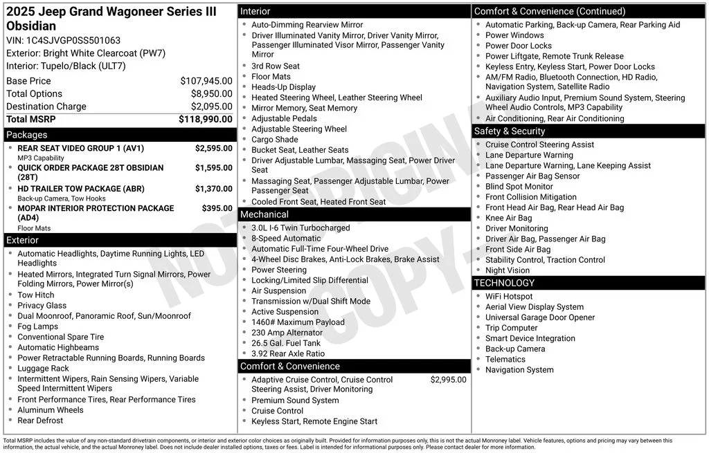 Used 2025 White Jeep Series III image 16