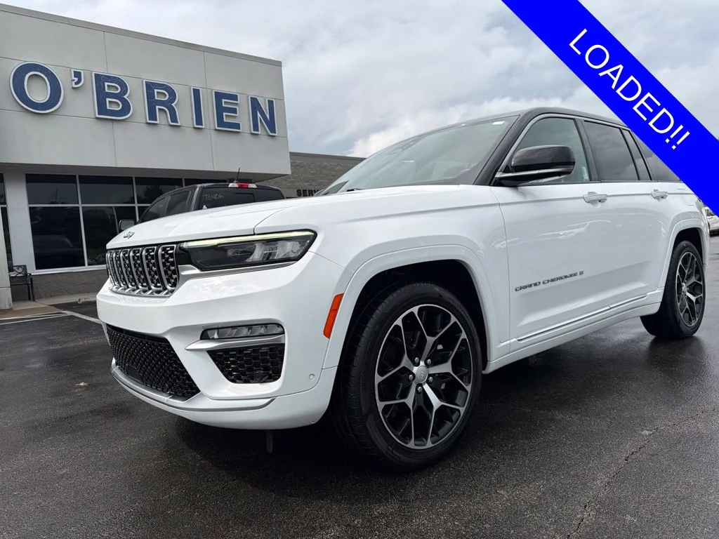 Used 2022 Bright White Clearcoat Jeep Summit Reserve image 1