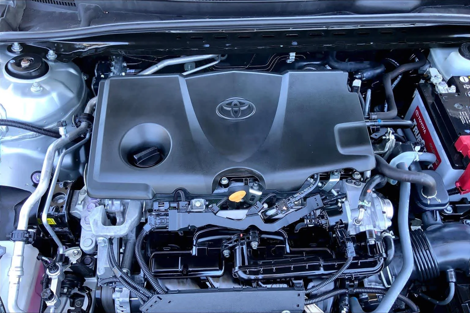 Used 2022 Celestial Silver Metallic Toyota LE image 31