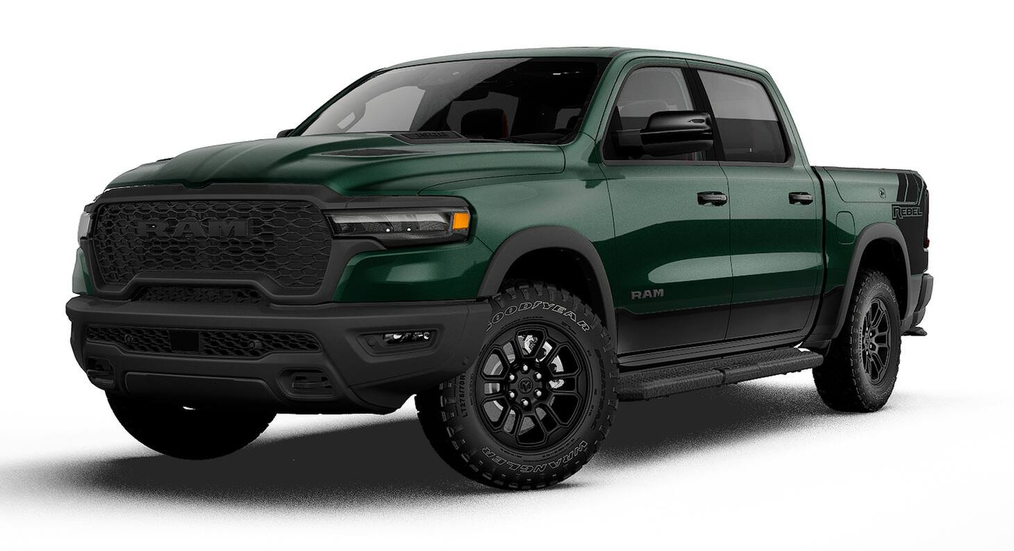 New 2027 Serrano-Green Metallic Exterior Paint RAM REBEL image 13