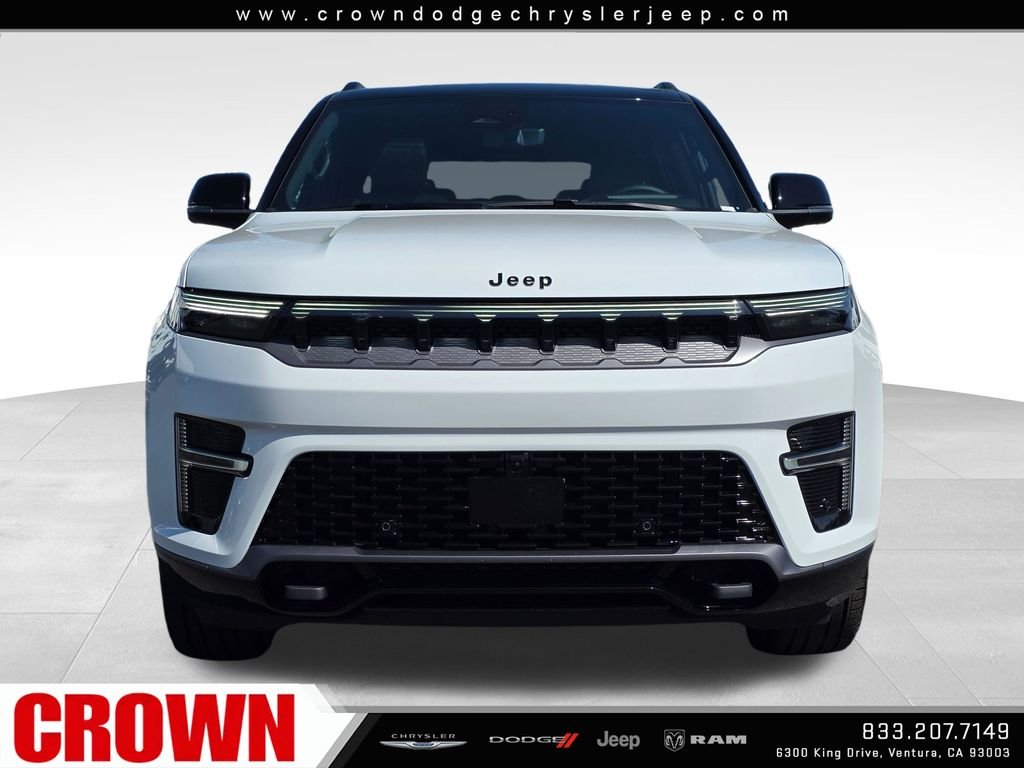 New 2026 Bright White Clear-Coat Exterior Paint Jeep Summit Obsidian image 2