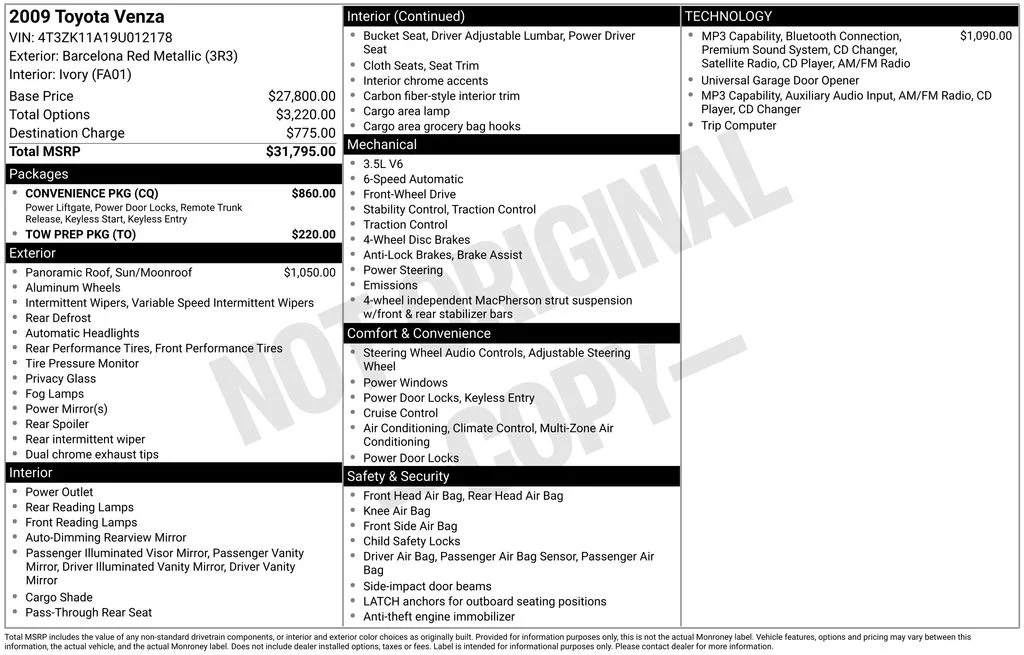 Used 2009 Red Toyota Base image 19