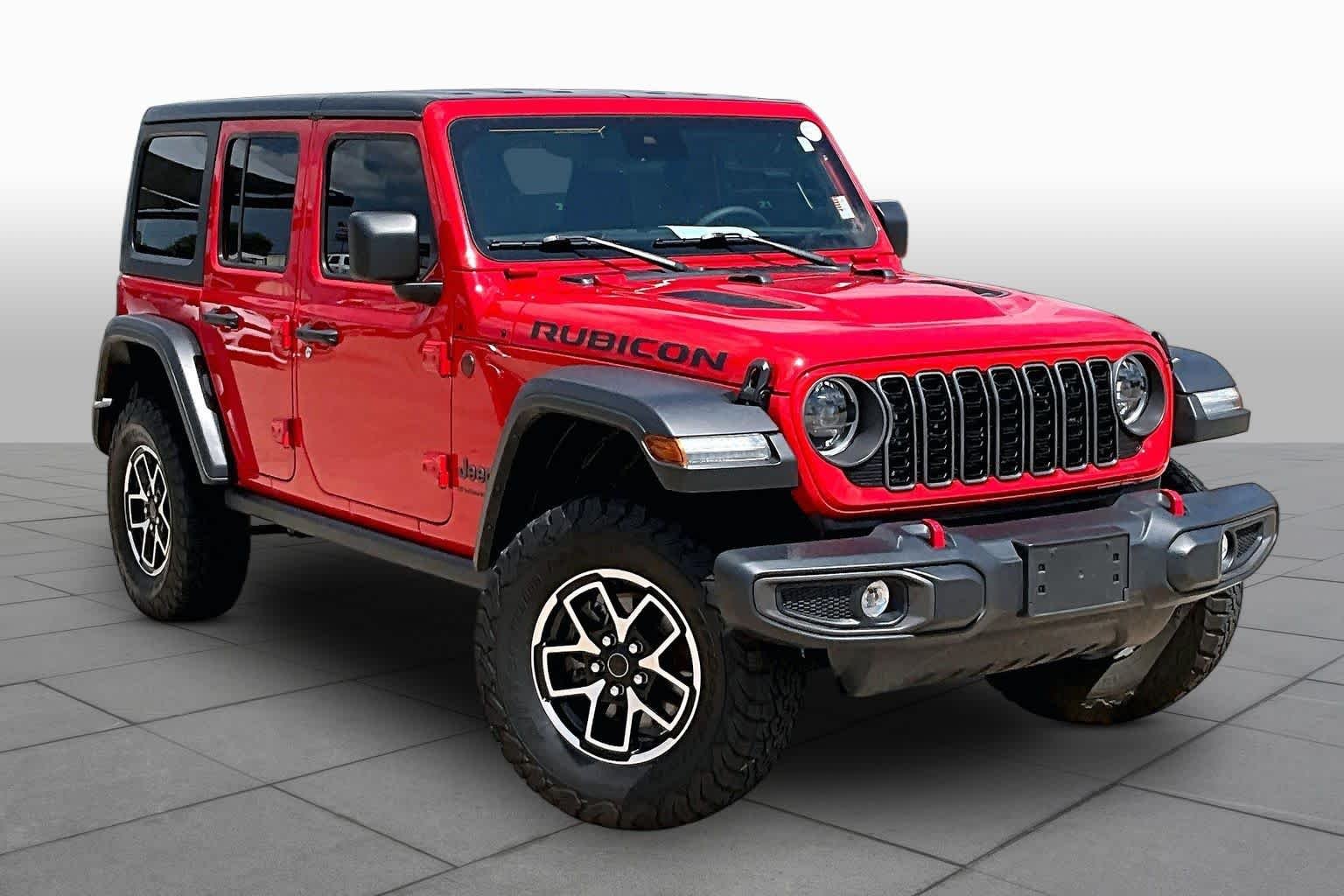 Used 2024 Firecracker Red Clearcoat Jeep Rubicon image 3