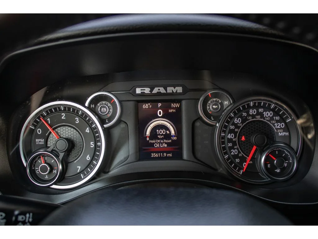Used 2023 Granite Crystal Metallic Clearcoat Ram Big Horn image 36
