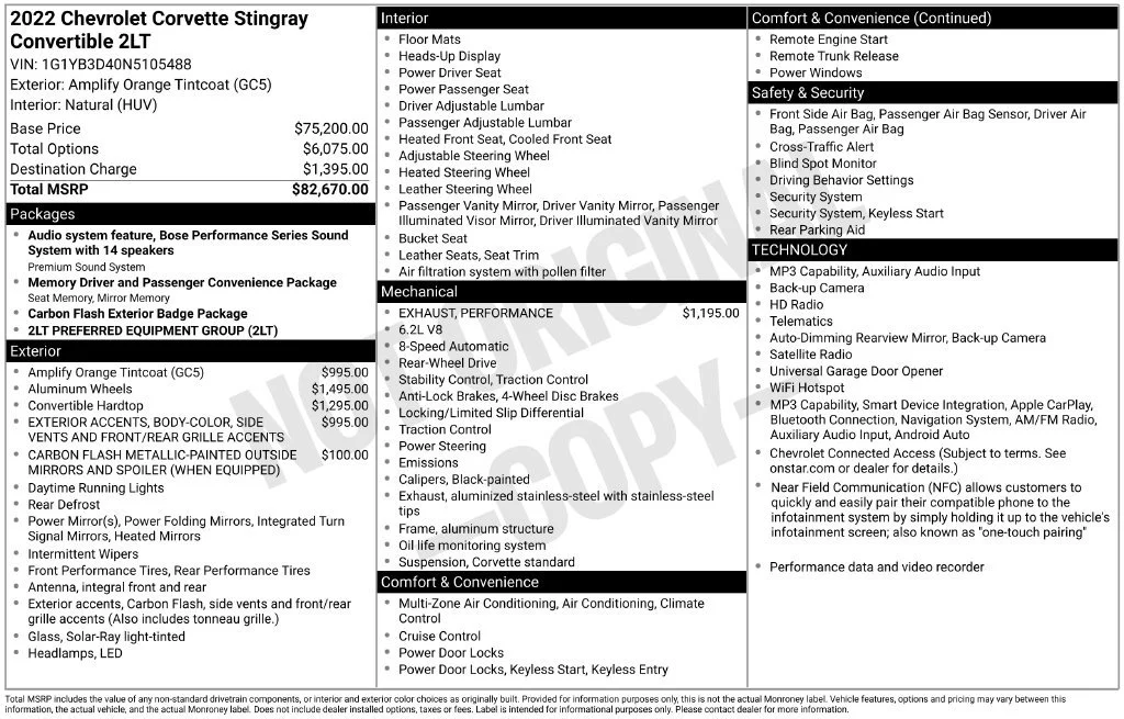 Certified Used 2022 AMPLIFY ORANGE TINTCOAT Chevrolet 2LT image 10
