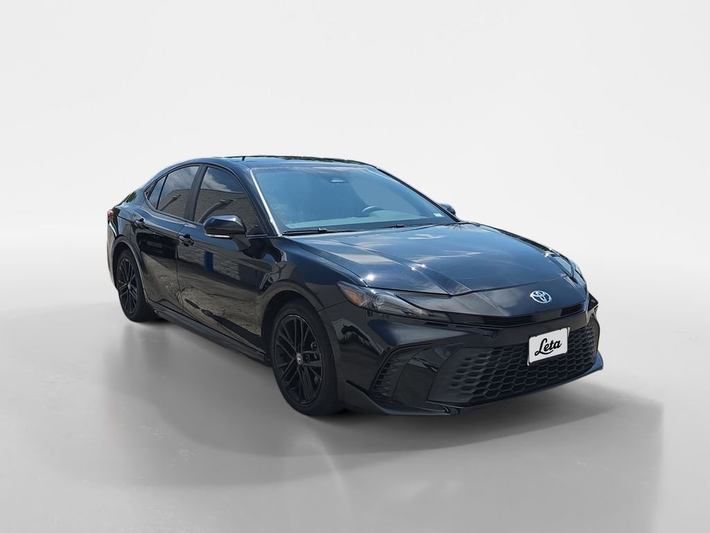 Used 2025 Midnight Black Metallic Toyota SE image 2