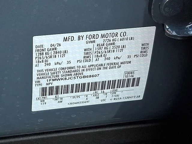New 2026 Vapor Blue Metallic Ford Tremor image 14