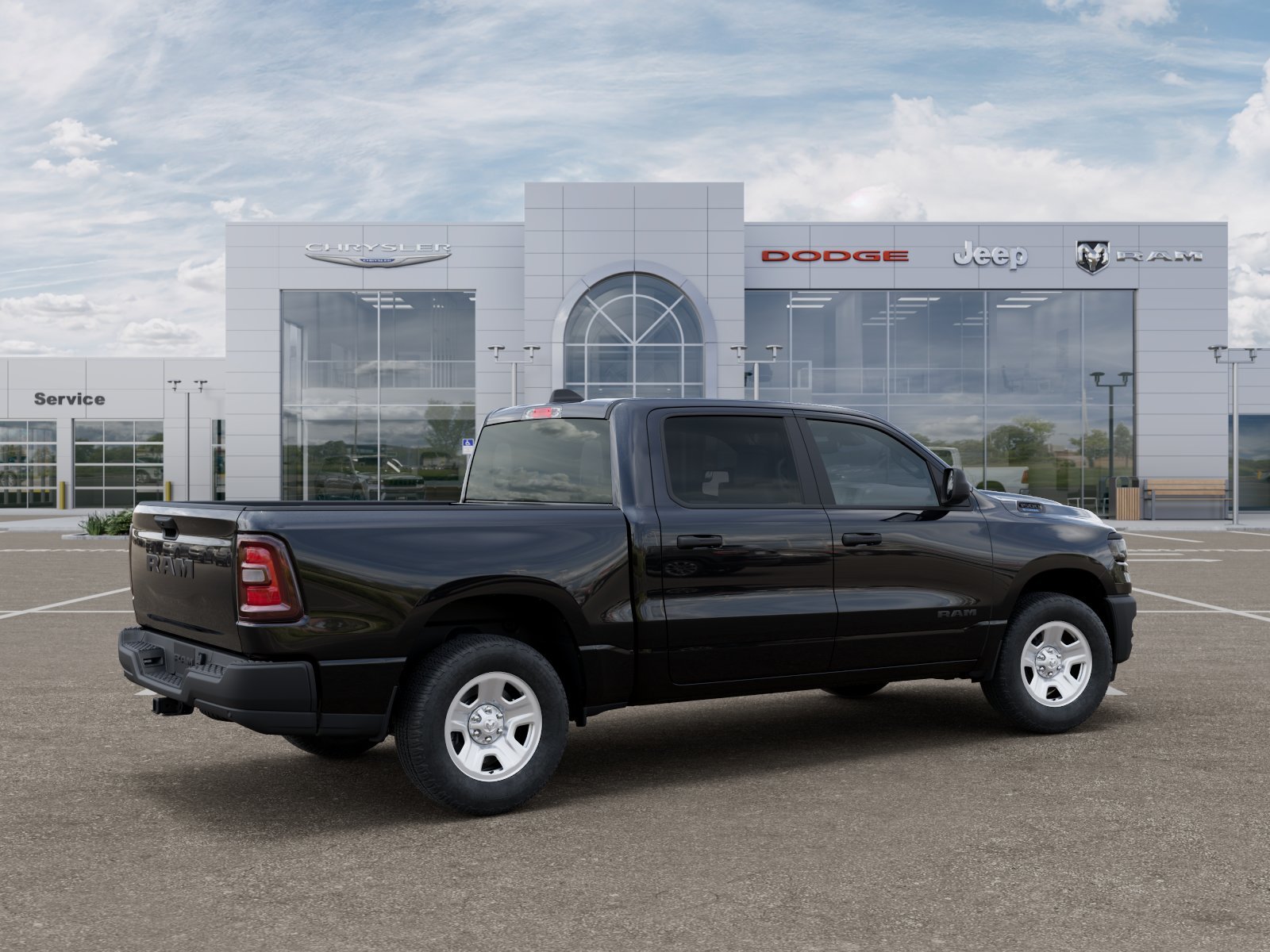 New 2026 Diamond Black Crystal Pearlcoat RAM Tradesman image 29