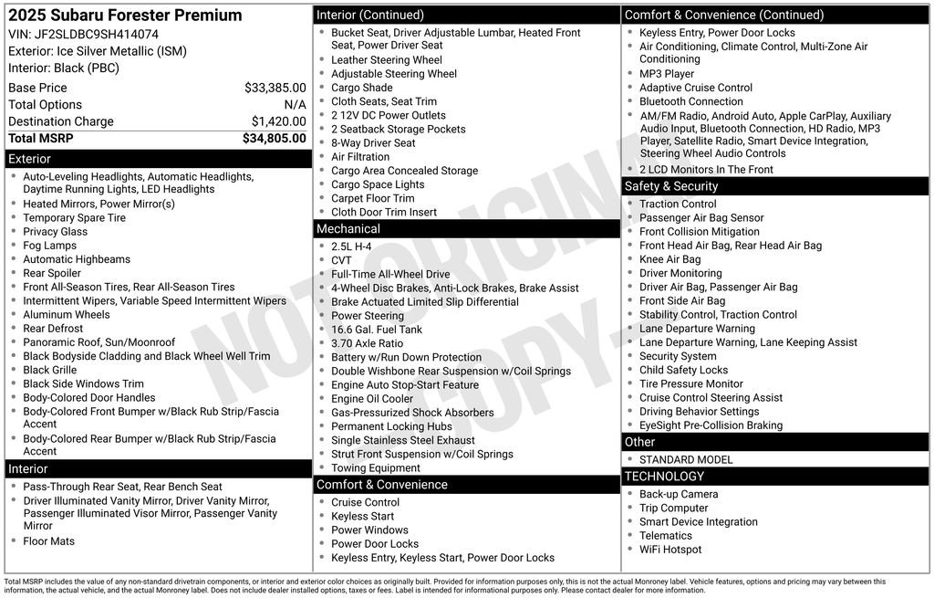 2025 Subaru Forester Premium - Photo 8