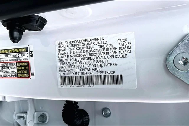 New 2026 Platinum White Pearl Honda RTL image 12