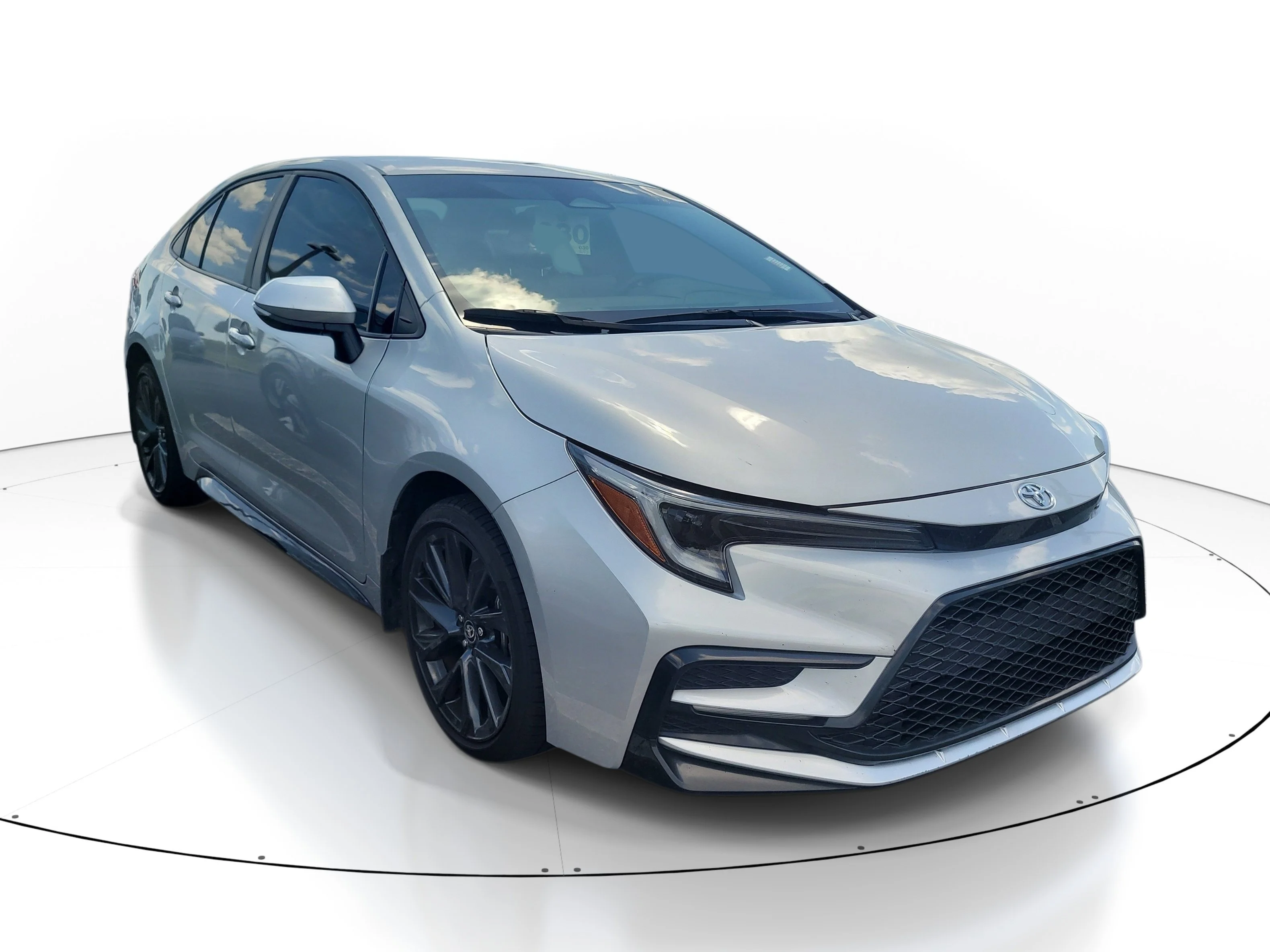 Used 2024 Classic Silver Metallic Toyota SE image 1
