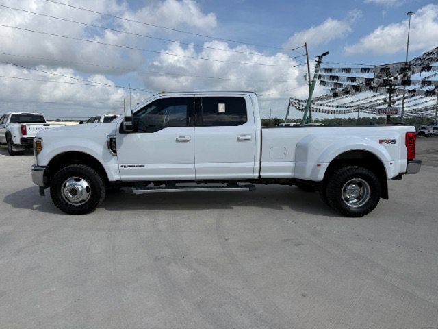 Used 2019 White Ford Lariat Crew Cab Long Bed DRW 4WD image 2