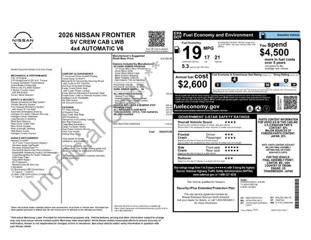 New 2026 Boulder Gray Pearl Nissan SV image 30