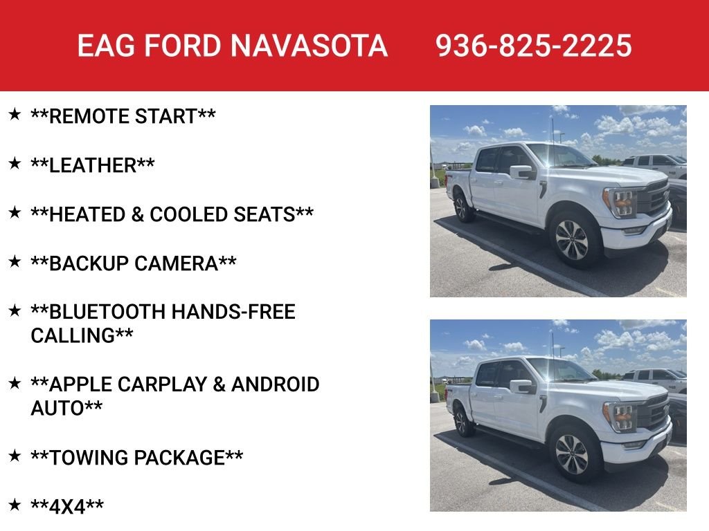 Used 2022 Oxford White Ford Lariat image 2