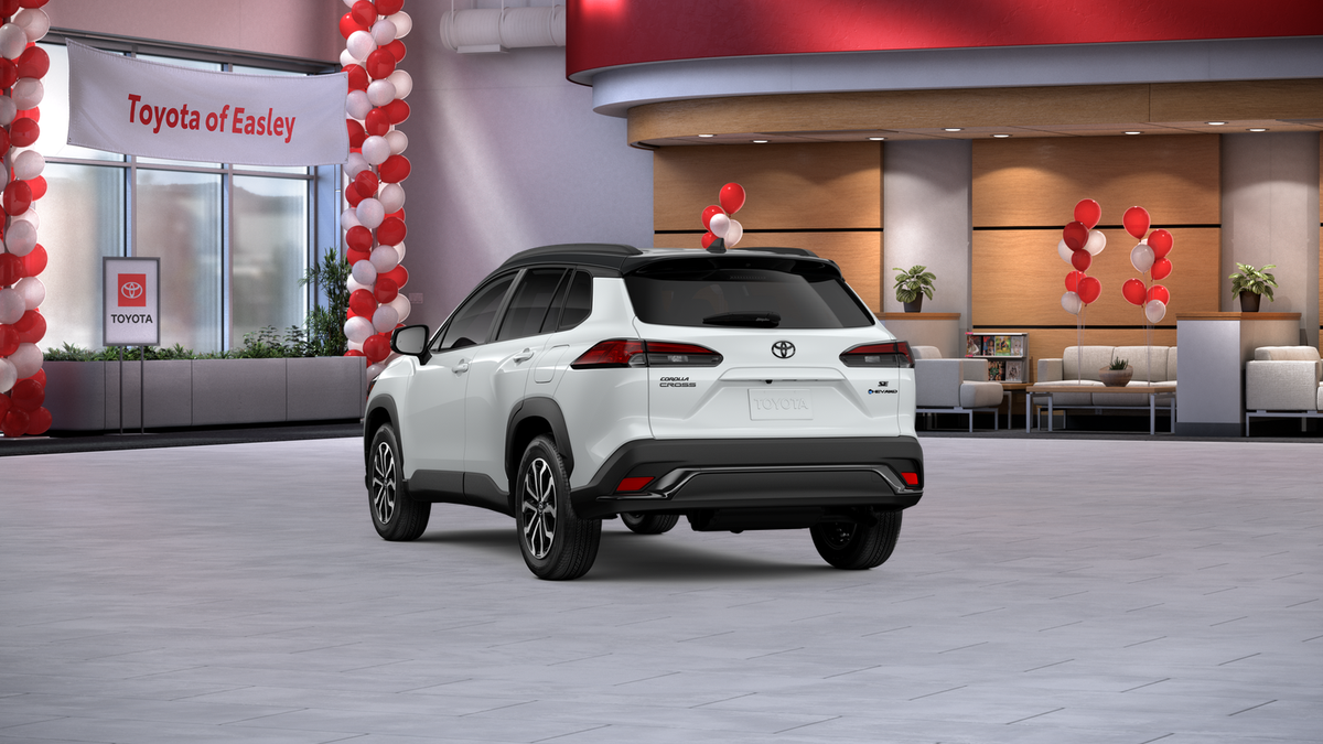 New 2026 Wind Chill Pearl with Jet Black roof Toyota Hybrid SE image 7