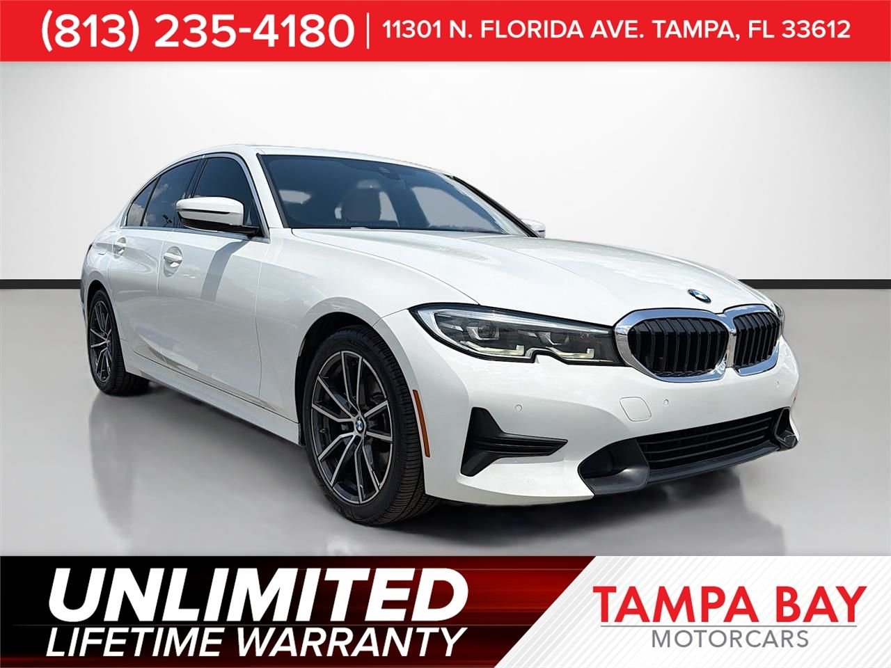 Used 2019 White BMW 330i image 1