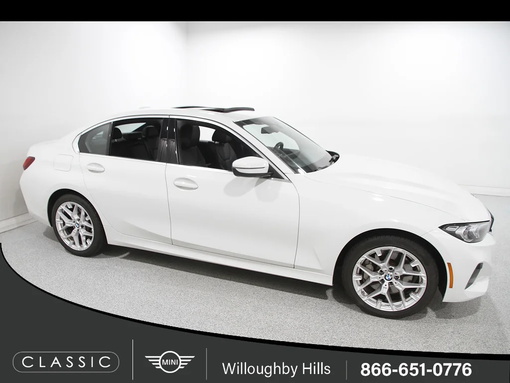 Used 2025 Alpine White BMW 330i xDrive image 1