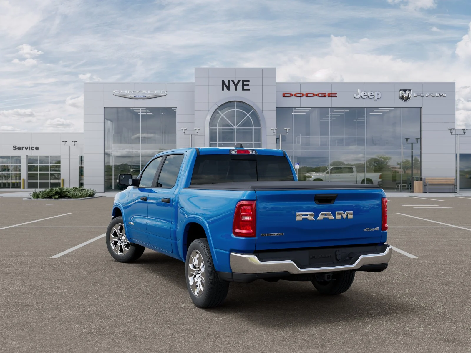 New 2025 Hydro Blue Pearl-Coat Exterior Paint RAM Big Horn/Lone Star image 30